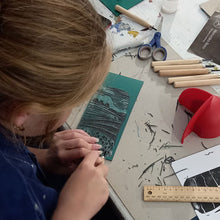 Load image into Gallery viewer, Homeschool Lino Printing class